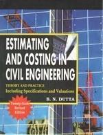 Estimating And Costing In Civil Engineering