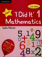 I Did It Mathematics Students Book, Level 1 , CCE Edition