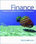 Finance: Introduction to Institutions, Investments and Management