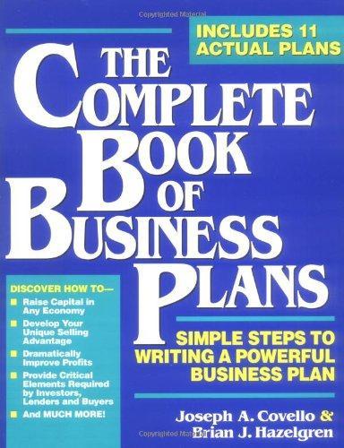  The Complete Book of Business Plans (Small Business Sourcebooks) 