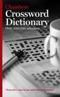 Chambers Crossword Dictionary Rev ed Edition