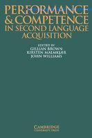 Performance and Competence in Second Language Acquisition