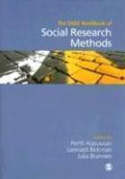 The SAGE Handbook of Social Research Methods FIRST Edition