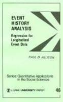 Event History Analysis: Regression for Longitudinal Event Data 1st  Edition