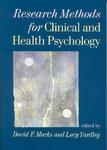 Research Methods for Clinical and Health Psychology