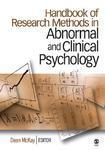 Handbook of Research Methods in Abnormal and Clinical Psychology First Edition