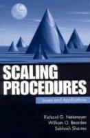 Scaling Procedures: Issues and Applications