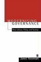 Modernizing Governance: New Labour, Policy and Society