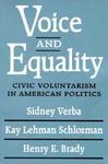 Voice and Equality: Civic Voluntarism in American Politics