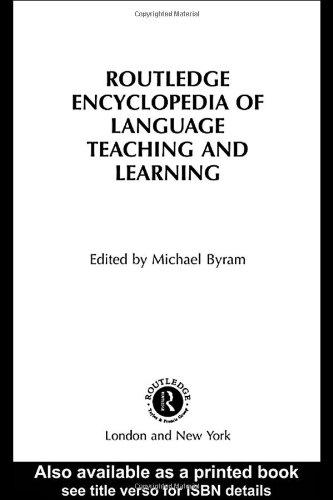 Routledge Encyclopedia of Language Teaching and Learning