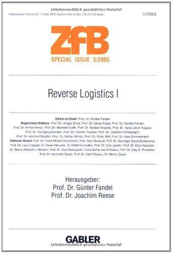 Reverse Logistics I (ZfB Special Issue) (German Edition)