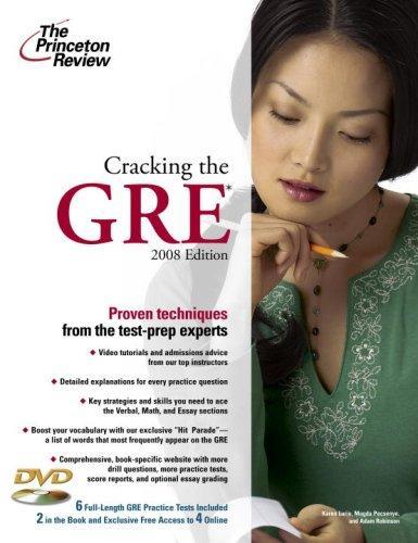  Cracking the GRE with DVD, 2008 Edition (Graduate School Test Preparation) 