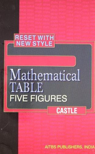 Mathematical Table Five Figures 01 Edition