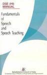 DSE (HI)Manual fundamentals of speech and speech teaching 01 Edition