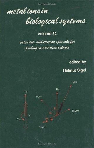 Metal Ions in Biological Systems, Volume 22: Endor: EPR, and Electron Spin Echo for Probing Coordination Spheres