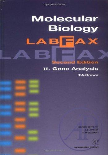 Molecular Biology Labfax: Gene Analysis, Volume 2 0002 Edition