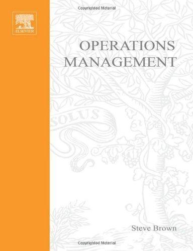 Operational Management, Brown 01 Edition