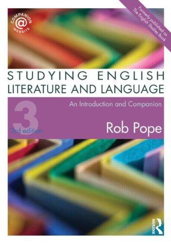 Studying English Literature and Language: An Introduction and Companion 0003 Edition