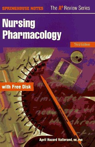 Nursing Pharmacology (Book with Diskette) 