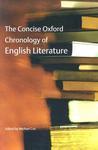 THE CONCISE OXFORD CHRONOLOGY OF ENGLISH LITERATURE