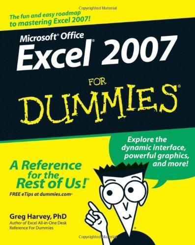 Microsoft Office Excel 2007 for Dummies