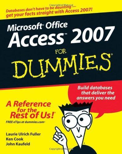 Access 2007 for Dummies