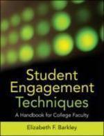 Student Engagement Techniques: A Handbook for College Faculty