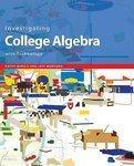 Investigating College Algebra with Technology, Student CD-ROM with Access Code Card Har/Cdr/Ps Edition