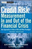 Credit Risk Management in and Out of the Financial Crisis: New Approaches to Value at Risk and Other Paradigms 3rd  Edition