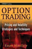 Option Trading: Pricing and Volatility Strategies and Techniques