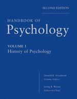 Handbook of Psychology, History of Psychology 0002 Edition