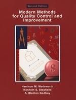 Modern Methods For Quality Control and Improvement, 2nd Edition 0002 Edition