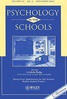 Psychology in the Schools, Volume 40: Special Issue: Implementing the Safe Schools/Healthy Students Projects, No. 5