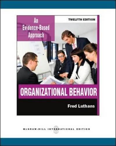 Organizational Behavior 