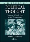 A History of Political Thought: From the Middle Ages to the Renaissance 01 Edition