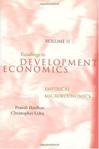 Readings in Development Economics, Vol. 2: Empirical Microeconomics
