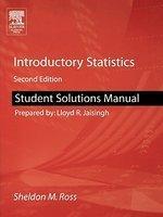 Student Solutions Manual for Introductory Statistics 2nd Edition