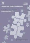 Systems And Project Management: November 2003, Question Papers And Suggested Answers