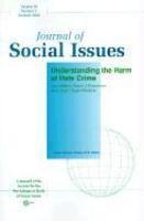 Journal of Social Issues, Understanding the Harm of Hate Crime