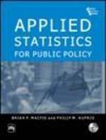 Applied Statistics: For Public Policy