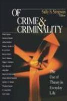 Of Crime and Criminality