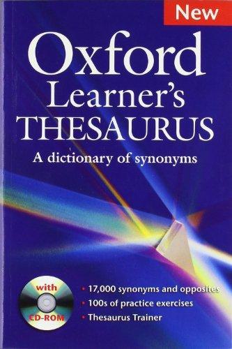 Oxford Learners Thesaurus A Dictionary Of Synonyms (With CD)