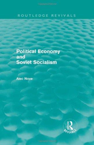 Political Economy and Soviet Socialism (Routledge Revivals)