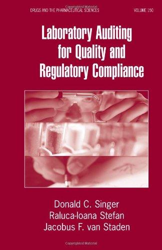 Laboratory Auditing For Quality and Regulatory Compliance (Drugs and the Pharmaceutical Sciences) 