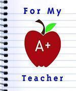 For My A+ Teacher [With Apple Shaped Magnet]