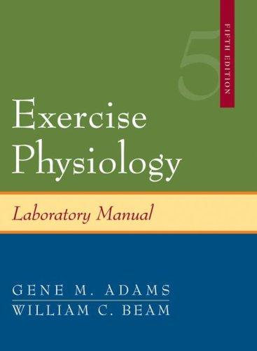 Exercise Physiology Laboratory Manual