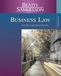 BUSINESS LAW AND LEAGAL ENVIRONMENT