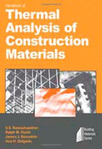 HANDBOOK OF THERMAL ANALYSIS OF CONSTRUCTION MATERIALS
