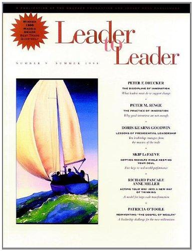 Leader to Leader (LTL), Summer 1998 (J-B Single Issue Leader to Leader) (Volume 9)