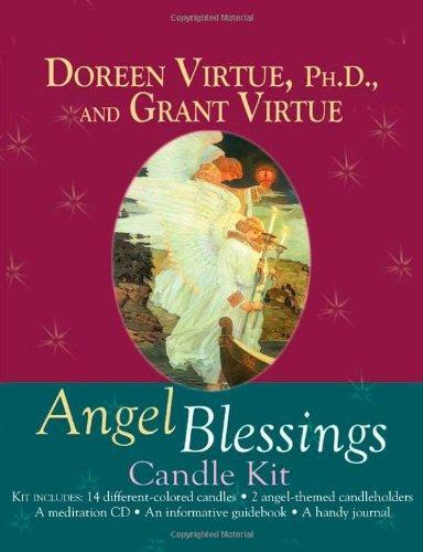The Angel Blessing Candle Kit: Colour Candles, Candle Holder, Meditation CD & Guide